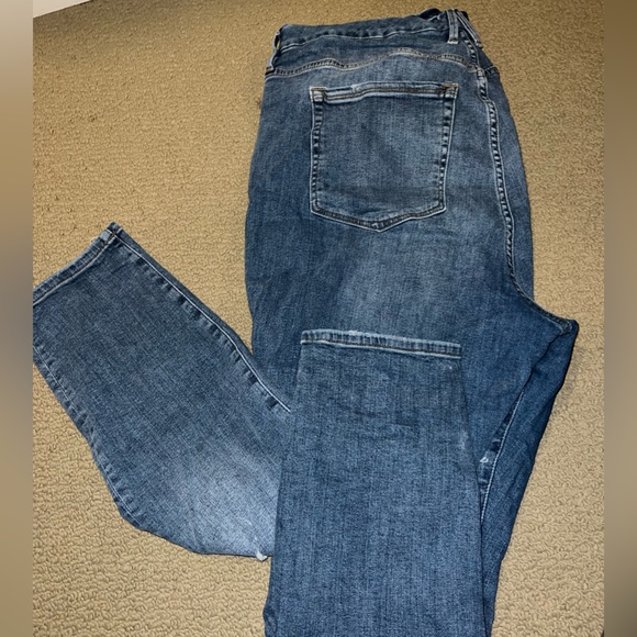 GOOD AMERICAN size 18 good legs ripped skinny jean - Picture 3 of 10